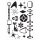 Sizzix Studio Stamps & Stencils Set Retro by Vic Hollins