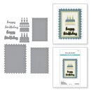 Spellbinders Pinking Birthday Rectangles Etched Dies