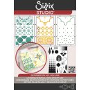 Sizzix Studio Stamps & Stencils Set Geometric by Vic Hollins