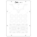 Sizzix Studio Stamps & Stencils Set Geometric by Vic Hollins