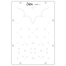 Sizzix Studio Stamps & Stencils Set Geometric by Vic Hollins