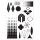 Sizzix Studio Stamps & Stencils Set Geometric by Vic Hollins