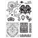 Sizzix Studio Stamps & Stencils Set Ornate by Vic Hollins