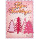 Creatable Trendy Trees 4 pcs, 30 x 60 mm, 32 x 61 mm, 36 x 50 mm, 34 x 50 mm.