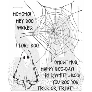 Tim Holtz Stampers Anonymous Cling Mount Stamps - Boo Crazy