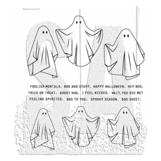 Stampers Anonymous Spooky Spirits Tim Holtz Cling Stamps