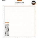 Stempel Gear Background Grunge Stamp 51x146mm