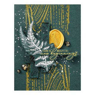 Spellbinders Festive Poinsettias Press Plate