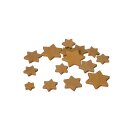Holzstreuteile Sternen Mix 70 Stück 14-34mm