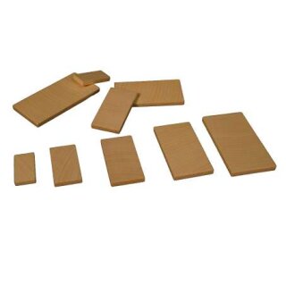Holzteile Rechteckig Mix 35 Stück