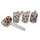 Rollboy mit Schneeflocken Motiv 17x4,5cm