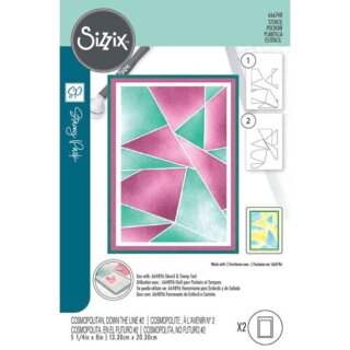 Sizzix Stencil by Stacey Park Cosmopolitan, Down the Line #2 (2pcs)