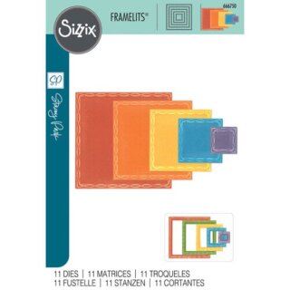 Sizzix Framelits Die by Stacey Park Fanciful, Yvette Interlaced Squares