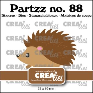 Stanzschablone Igel 52x36mm