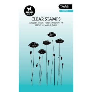 Poppies Essentials Clear Stamp Mohnblumen 62x93mm