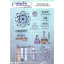 Chemistry Lab A5 Rubber Stamp