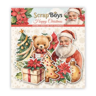 Happy Christmas Double Sided Die Cut Elements (40pcs)
