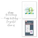Spellbinders Bette rPress Sweeping Celebration Sentiments Press Plates