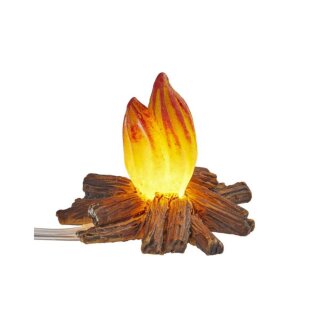 Miniatur Feuerstelle 40x35mm mit LED und Batteriefach