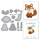 Spellbinders Felt Forest Fox Etched Die