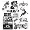 Tim Holtz Mini Holiday Tim Holtz Cling Stamps