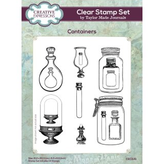 Taylor Made Journals Clear Stamp A5 Containers