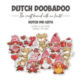 Papierstreuteile Dutch Die-Cuts Liefde in de Lucht (18pcs)