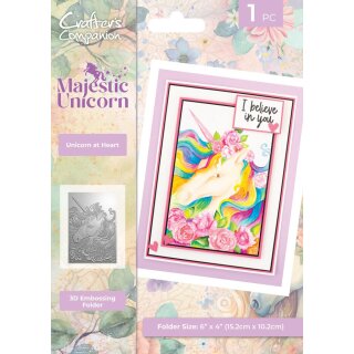 Majestic Unicorn 3D Embossing Folder Unicorn at Heart