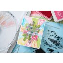 SizzixFramelits Die w/Stamps by 49 and Market Build-a-Burst Artsy Lace Mix (8+6pcs)