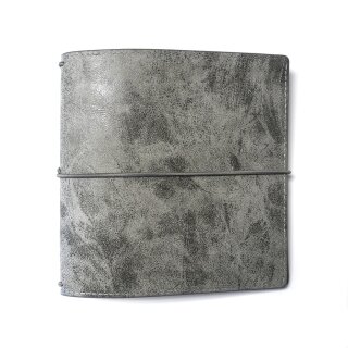 Hinged To The Past Art Journal Stonewashed Grey Square XL