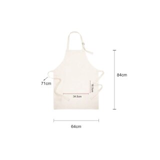 Sublimierbare Küchenschürze aus Leinen 64x84cm