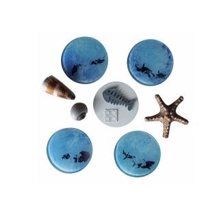 Sublimierbare Glasuntersetzer rund 4 Stück