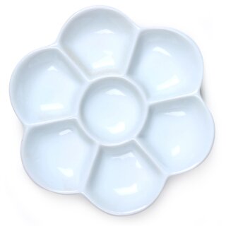 Porzellanpalette Blume 12cm 7 Fächer