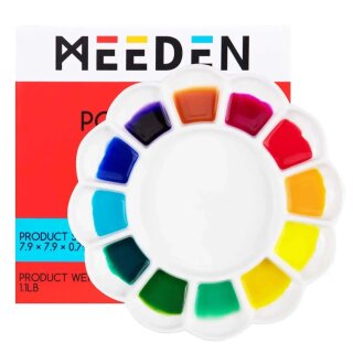 Porzellanpalette rund 20cm 12 Fächer