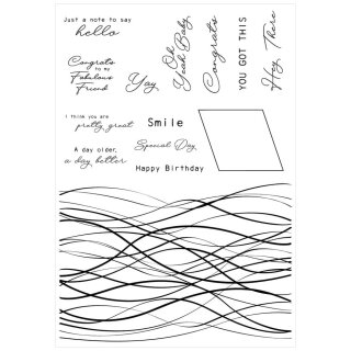 Sizzix Framelits Die w/Stamps by Stacey Park Creative Coordinations, Live Wire (14+1pcs)