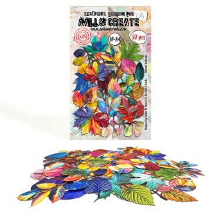 Timeless Foliage Ephemera Die-Cuts A6 Vibrant Leafscape