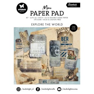 Mini Paper Pad A7 Explore the World 24 ogen
