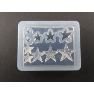 Silikonform Sterne klein