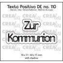 Stanzschablonen Schriftzug: Zur Kommunion