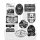 Travel Labels Tim Holtz Cling Stamps