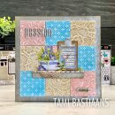 Sizzix Multi Level Textured Impressions Embossing Folder - Vault Flourish By Tim Holtz