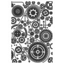 Sizzix Multi Level Textured Impressions Embossing Folder - Vault Gears By Tim Holtz