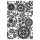 Sizzix Multi Level Textured Impressions Embossing Folder - Vault Gears By Tim Holtz