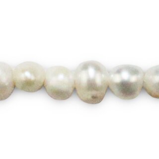 Echte Süsswasserperlen ca 6mm, Lochgrösse 0,7mm 5 Stk