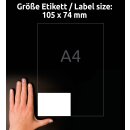 AVERY Universal-Etiketten 105x74mm 100 Bogen