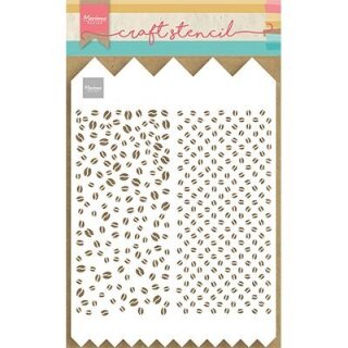 Schablone 21x15cm Kaffeebohnen