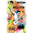 Clear-Stamp Rock Star 4x6 Inch Stamp Set