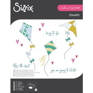 Sizzix Clear Stamps Set 21PK - Sky’s The Limit By Catherine Pooler