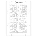Sizzix Studio Stamps Set 11PK /3PK Stencils - Feed Your Soul By Cat Kerr