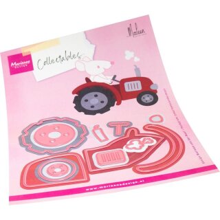 Stanzschablone Tracktor